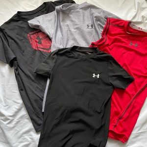 Boys Under Armour short sleeve shirts